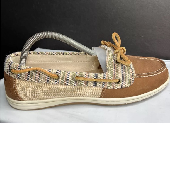Sperry Topsider Womens Firefish Raffia Boat Shoes STS95284 Sz 9M Tan Like New! - Picture 2 of 12